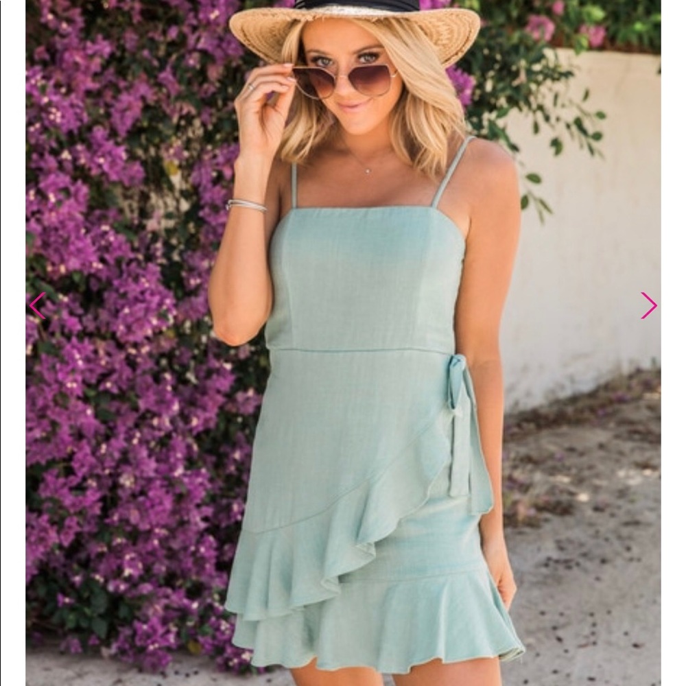 NWT Boutique Sage Green dress